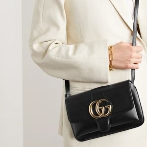Gucci Black Arli Leather Crossbody Bag